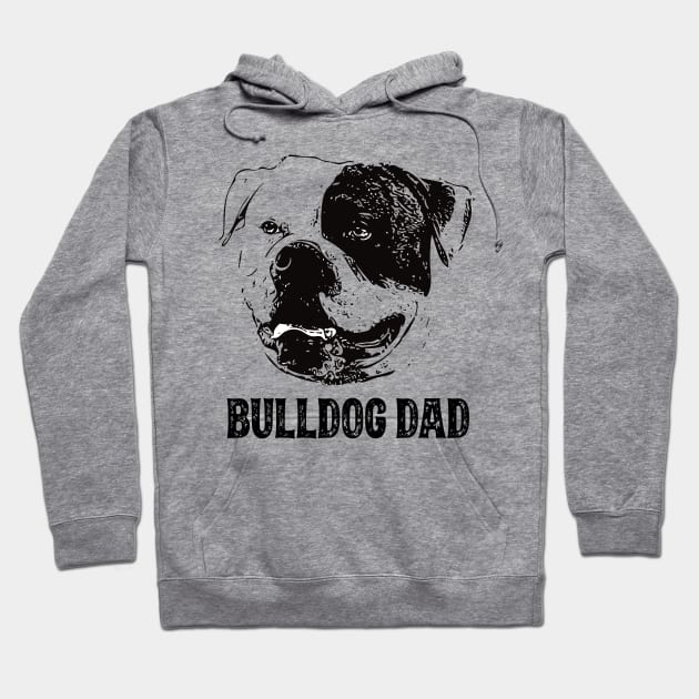 American Bulldog Dad Hoodie by DoggyStyles